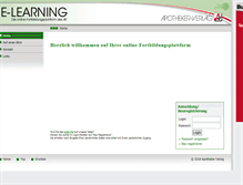 Tablet Screenshot of elearning.apoverlag.at